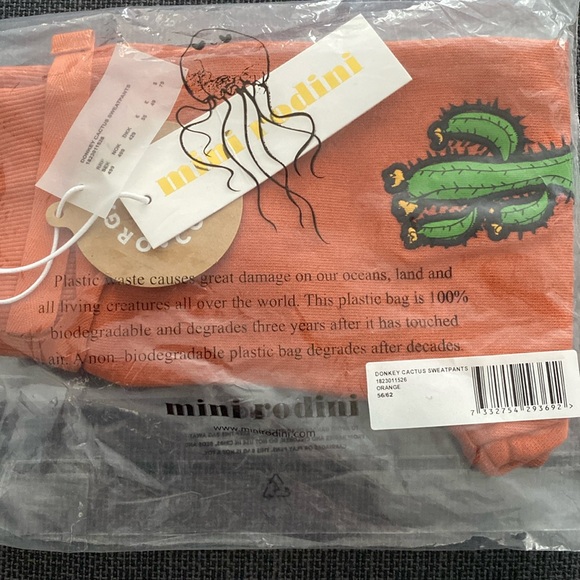 Mini Rodini Donkey Cactus Sweatpants NWT - Picture 3 of 5